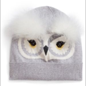 Kate Spade Who Me Owl Beanie